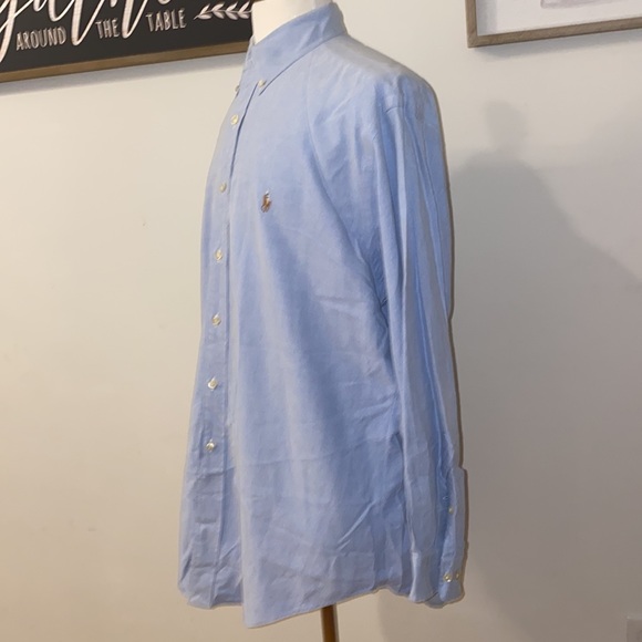 Ralph Lauren Mens Classic Fit Long Sleeve Button Down Shirt Size 16 32/33 - Picture 5 of 10